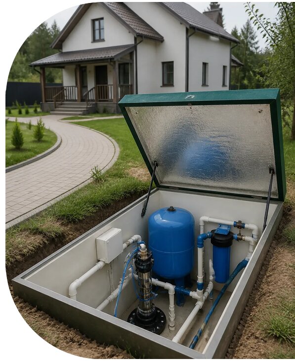 Автономное водоснабжение дома в Воткинске от 155400 р. | АПаруса-Втк