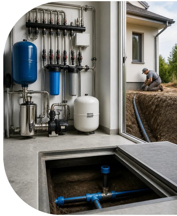 Водоснабжение дома под ключ в Воткинске от 259000 р. | АПаруса-Втк