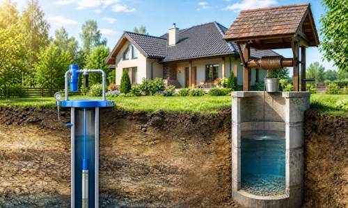 Автономное водоснабжение загородного дома Воткинск: скважина или колодец 